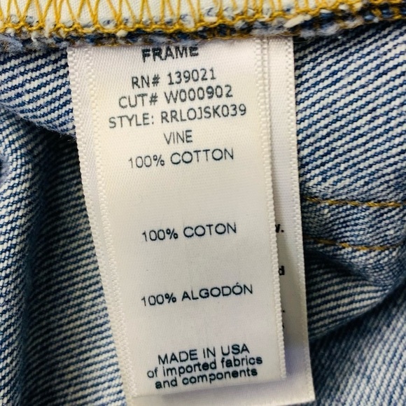 FRAME Le Original High-Rise Skinny Rigid Re-Release Distressed Jeans Sz … - Picture 11 of 12